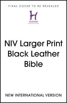NIV Larger Print Black Leather Bible by New International Version image