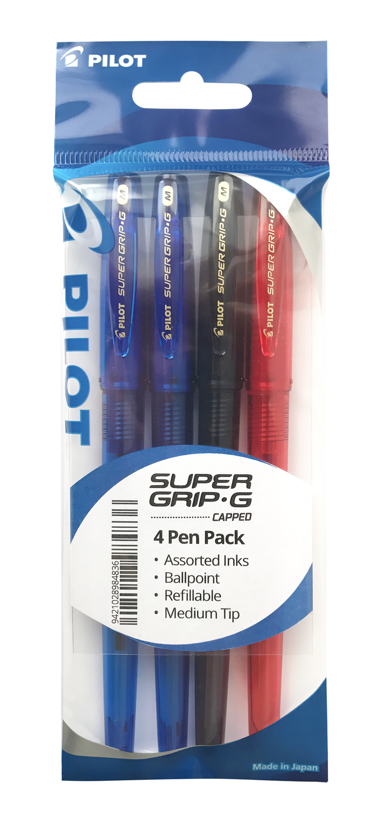 Buy Pilot Super GripG Stick Ballpoint Pen Assorted (4 Pack) at