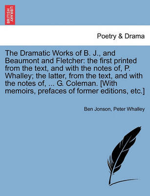 The Dramatic Works of B. J., and Beaumont and Fletcher by Ben Jonson image