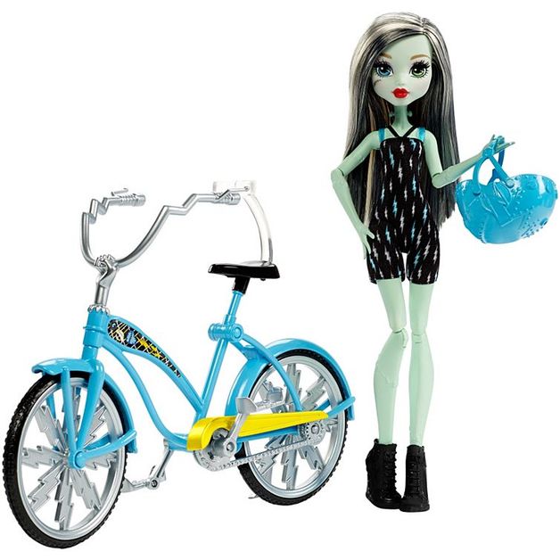 Monster High: Boltin' Bicycle - Frankie Stein Doll