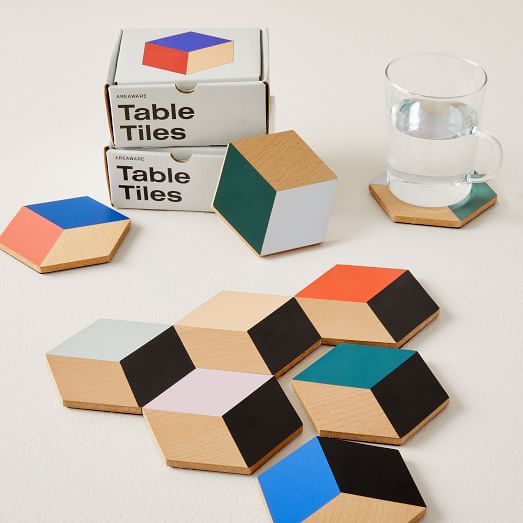 Areaware: Table Tiles Modern Coasters image