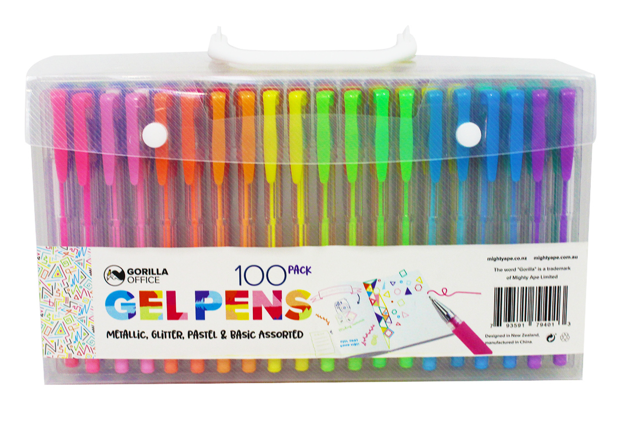 Gorilla Office: Gel Pens - 100 Pack image