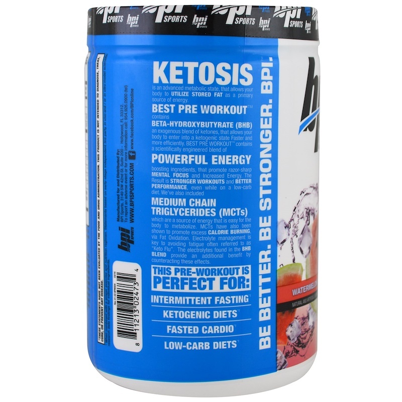 Buy BPI Sports Keto Best PreWorkout Watermelon (30