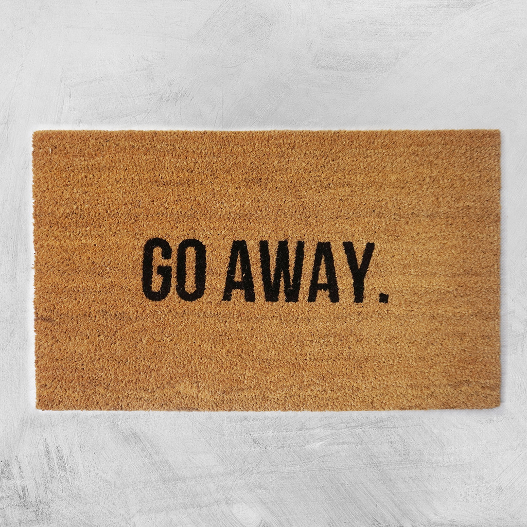 Natural Fibre Doormat - Go Away image