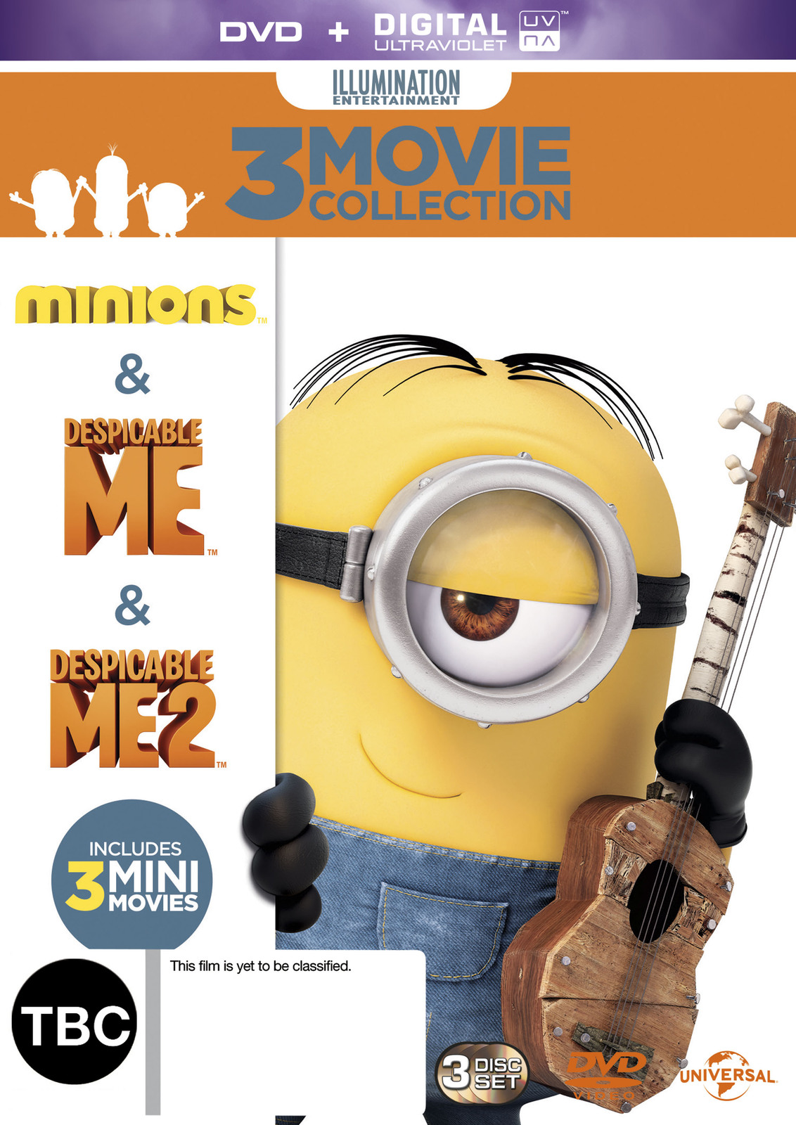 Minions/ Despicable Me/ Despicable Me 2 on DVD