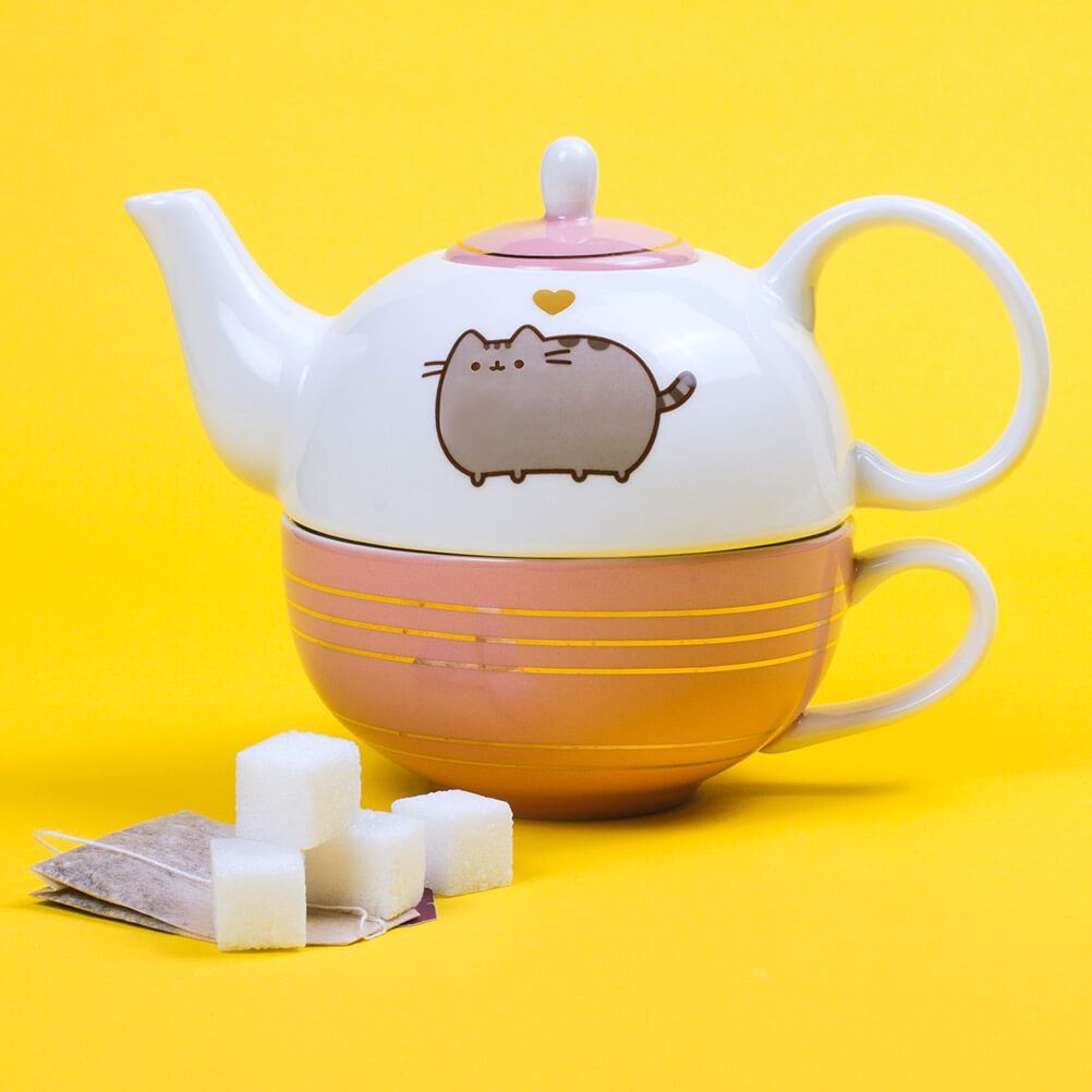 Pusheen Teapot & Mug Tea for One Set at Mighty Ape NZ
