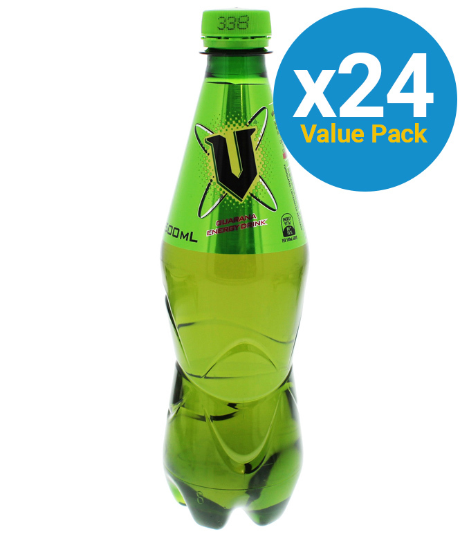 V Green Plastic Bottle 500ml (24 Pack) image