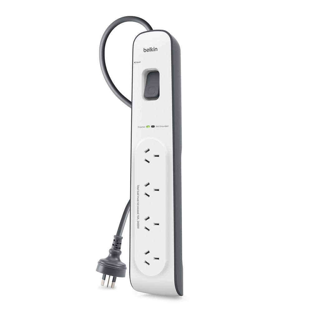 Belkin - 4 Outlet Surge Protector - 2 Metres image