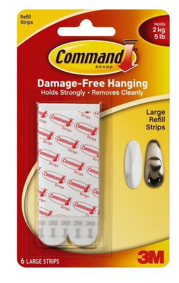 Command Large Mounting Replacement Strips (6 Pack) image