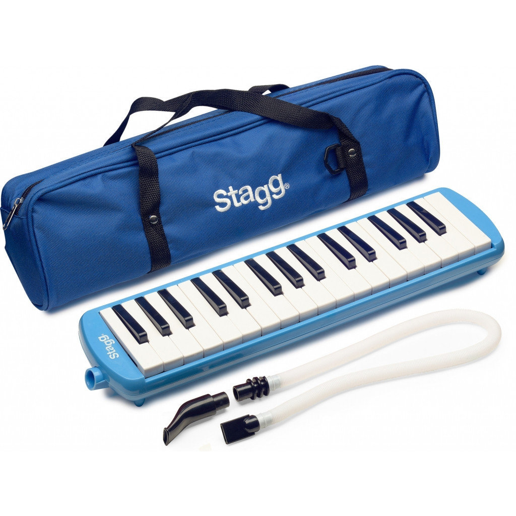 Stagg Melostar reed keyboard 32 keys w/ tube and bag (Blue) at Mighty
