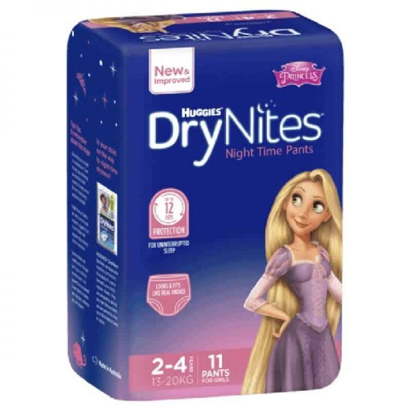 Huggies: DryNites Night Time Girls Pants - 2-4 Years (11 Pack) image
