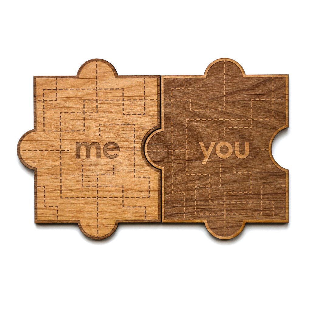 Cardtorial Wooden Card - You & Me