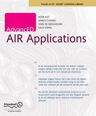 AdvancED AIR Applications by Marco Casario image