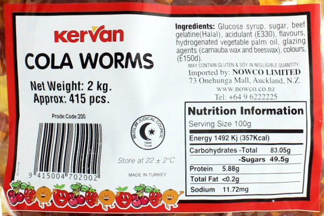 Kervan Cola Worms Bulk Bag 2kg image