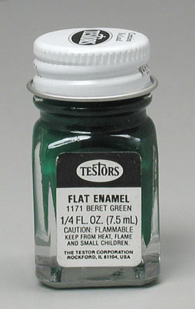 Testors: Enamel Paint - Flat Beret Green