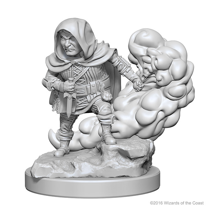D&D Nolzur's Marvelous: Unpainted Minis - Halfling Male Rogue image