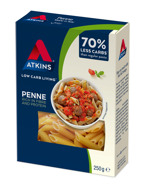 Atkins Low Carb Penne Pasta 250g (8 Box Value Pack)