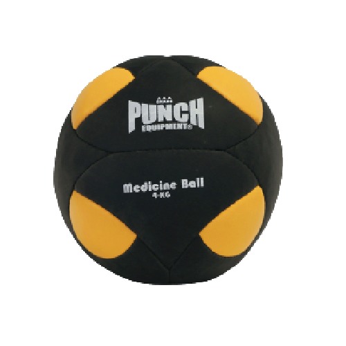 Punch: Medicine Ball - 4kg (Yellow/Black) image