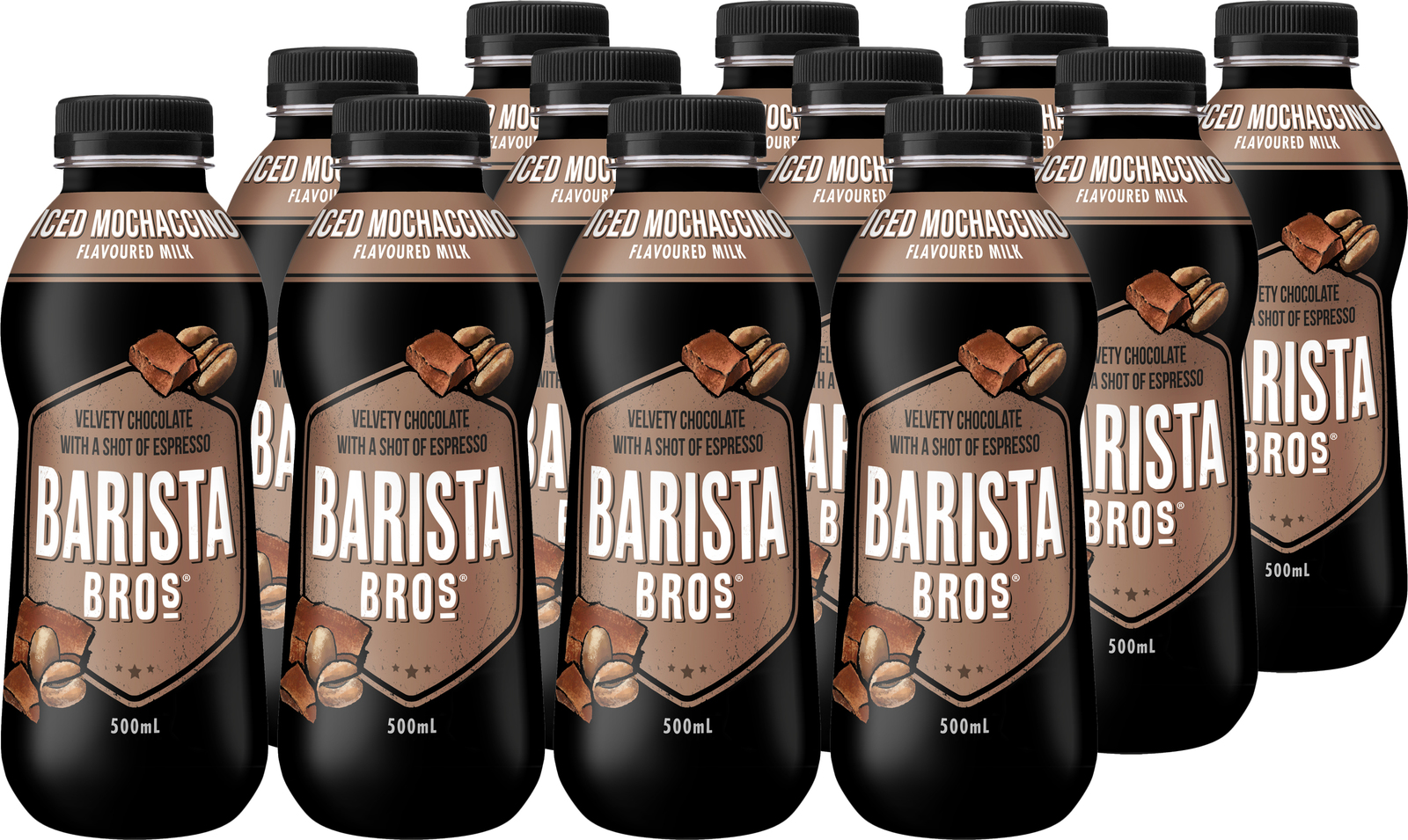 Barista Bros Mocha Iced Coffee 500ml (12 Pack) image