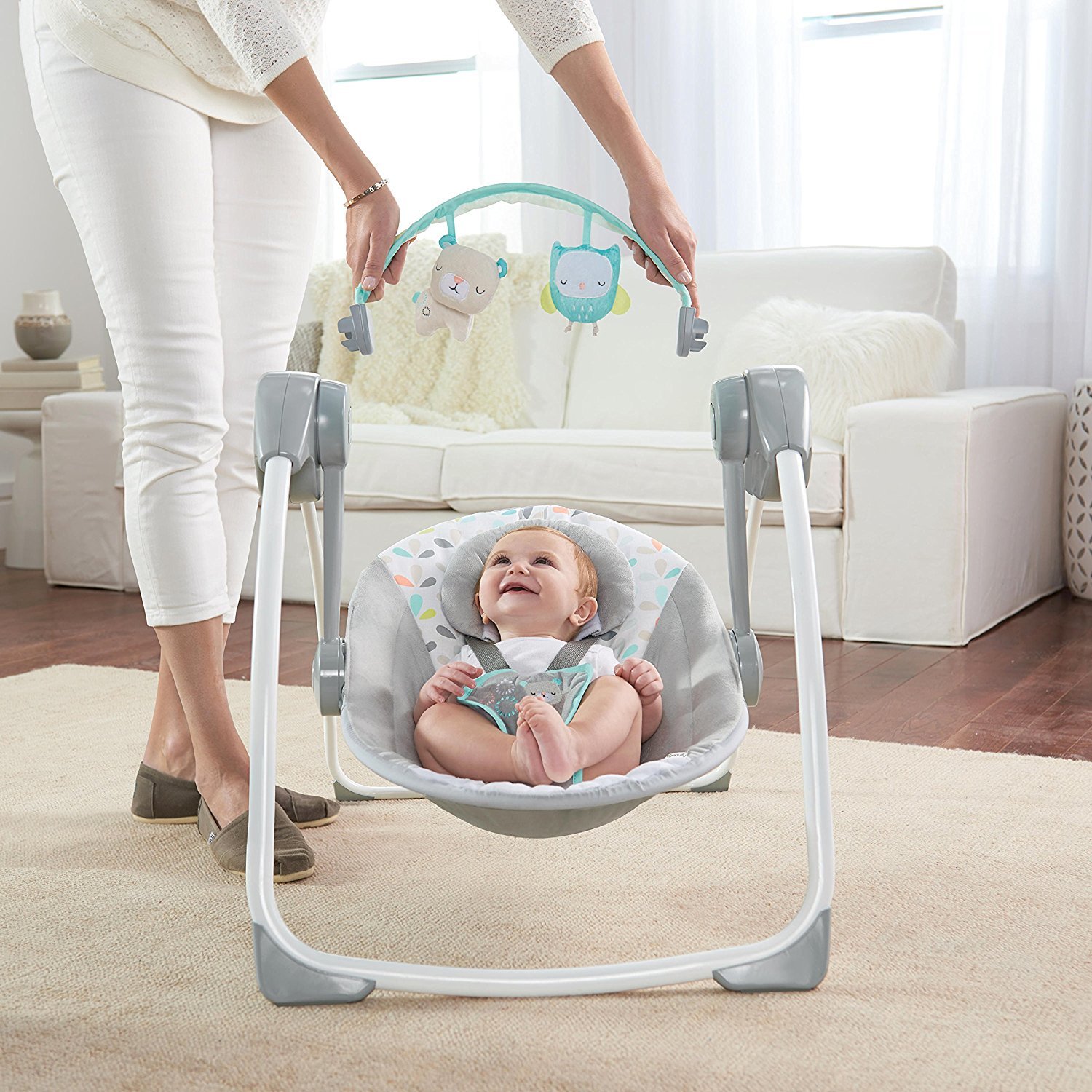 Ingenuity: Comfort 2 Go Portable Swing - Fanciful Forest image