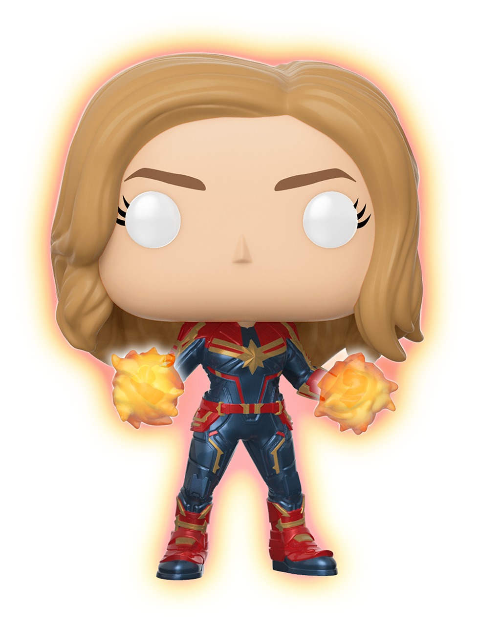 Captain Marvel: Unmasked (Glow) - Pop! Vinyl Figure image