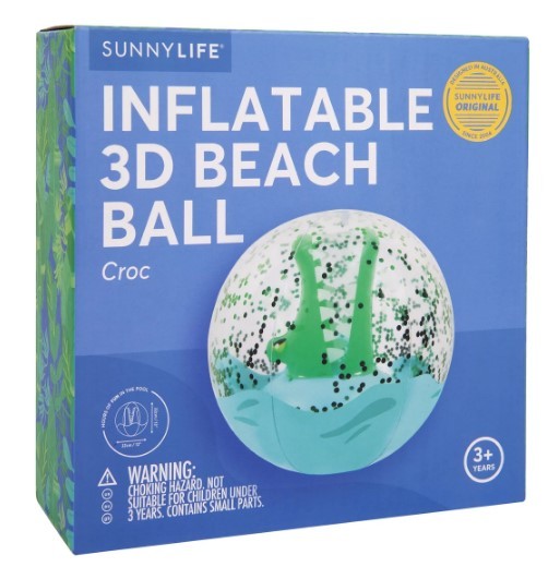 Sunnylife: 3D Inflatable Beach Ball - Croc image