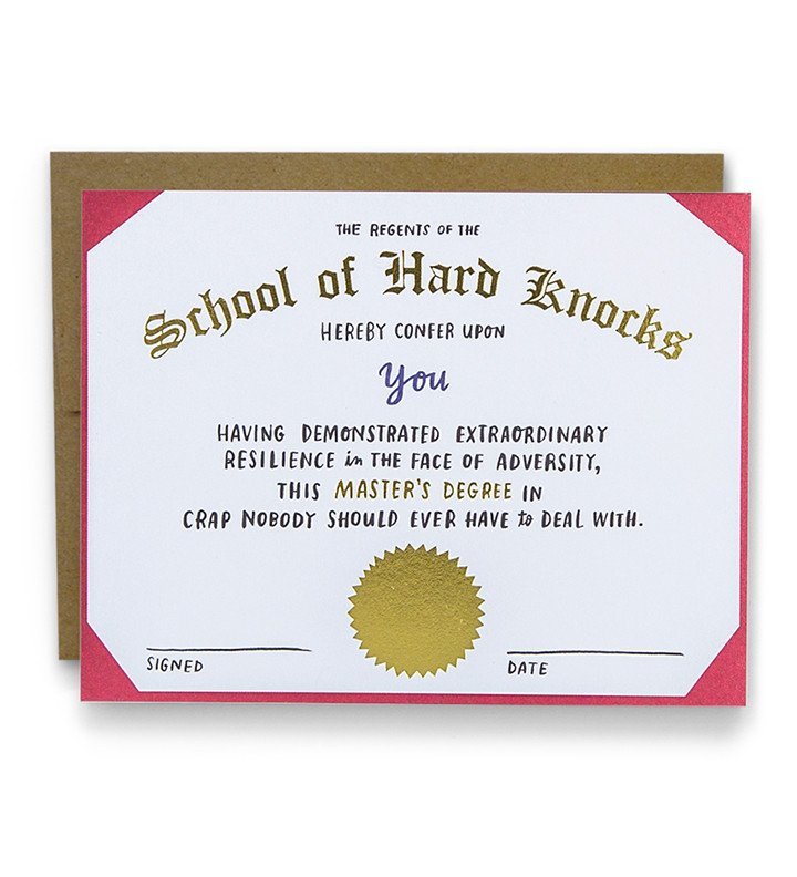 Emily McDowell: Hard Knocks - Greeting Card image