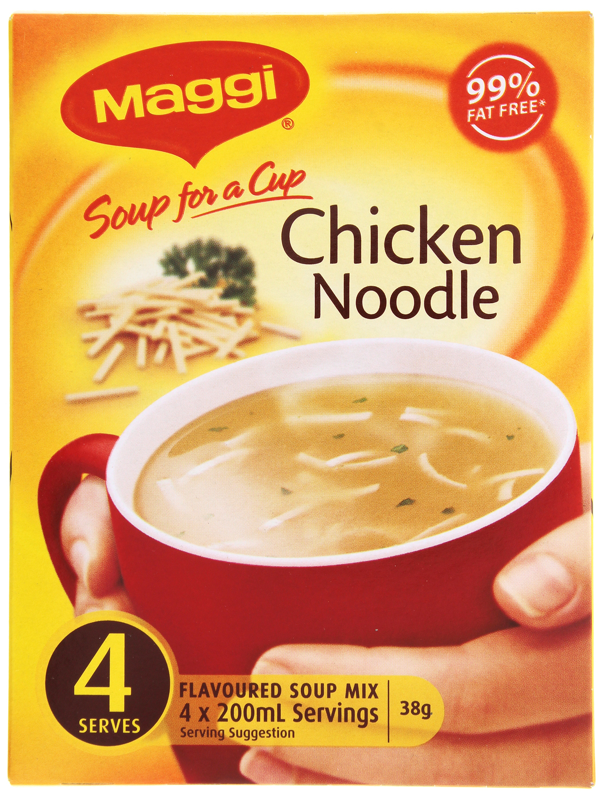 MAGGI Soup for a Cup Chicken Noodle 4pk 38g (12 Pack) at Mighty Ape NZ