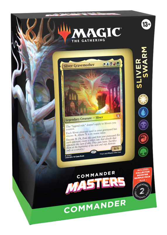 Magic The Gathering Commander Masters Sliver Swarm Commander Deck at Mighty Ape NZ Magic The Gathering Commander Masters Sliver Swarm Commander Deck at Mighty Ape NZ
