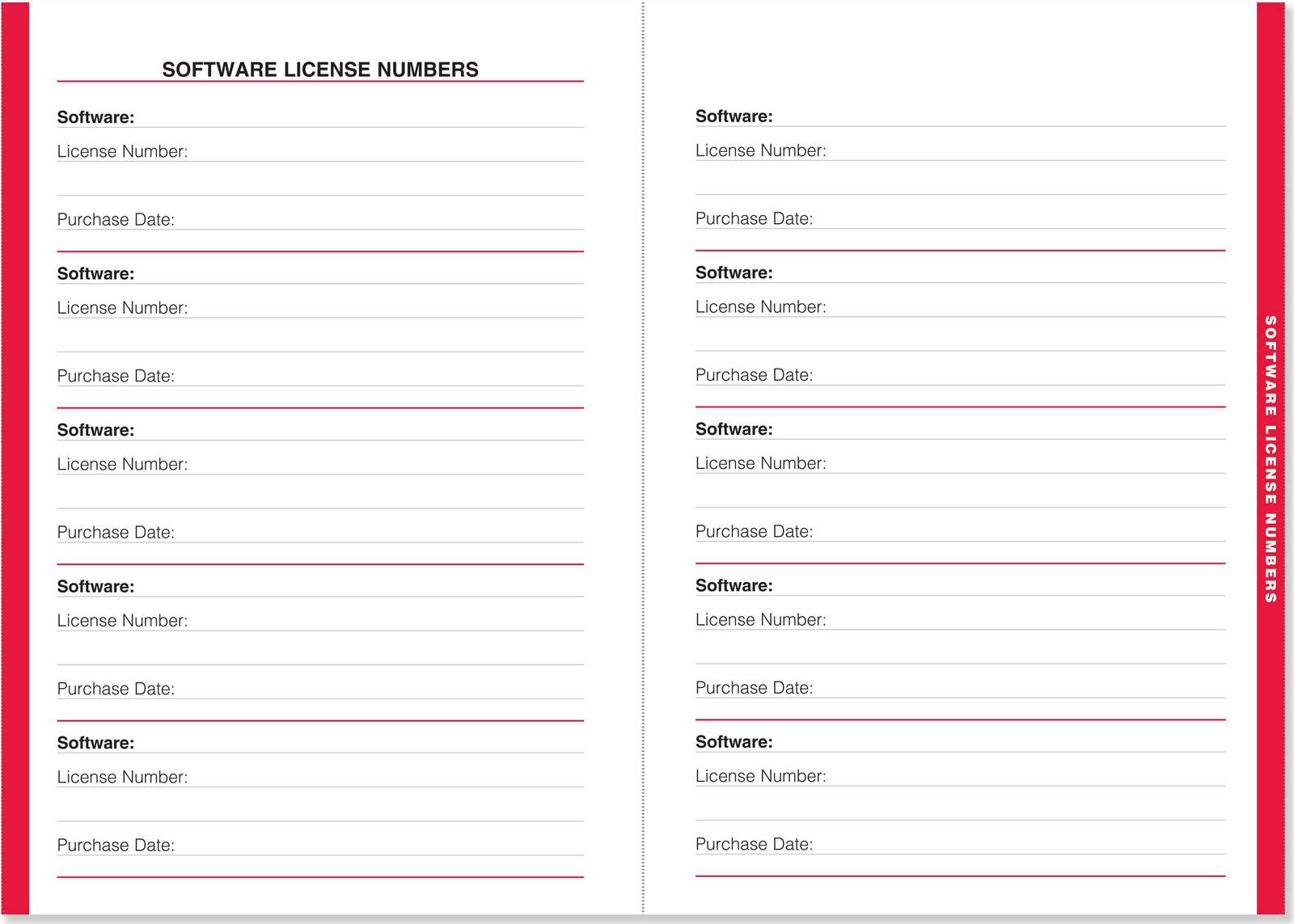 Internet Address & Password Logbook image