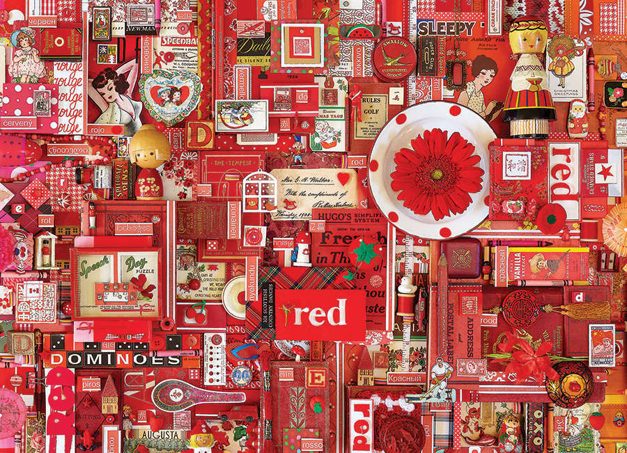 Cobble Hill: The Rainbow Project (Red) - 1000pc Puzzle image