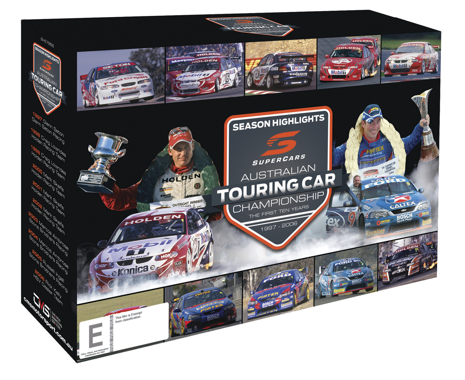 V8 Supercars The First 10 Years Series Highlights Box Set on DVD