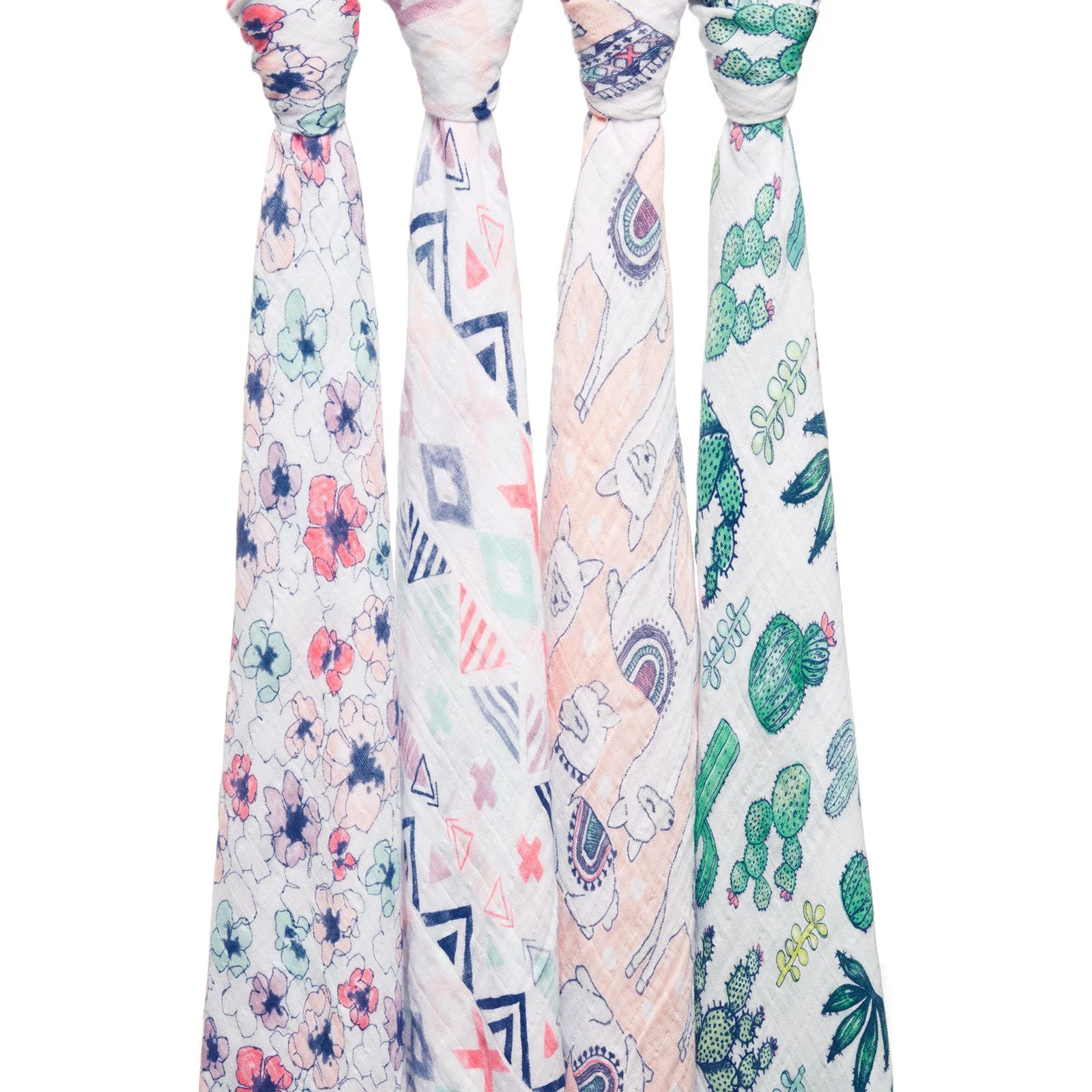 Aden + Anais: Classic Swaddle - Trail Blooms (4 Pack) image