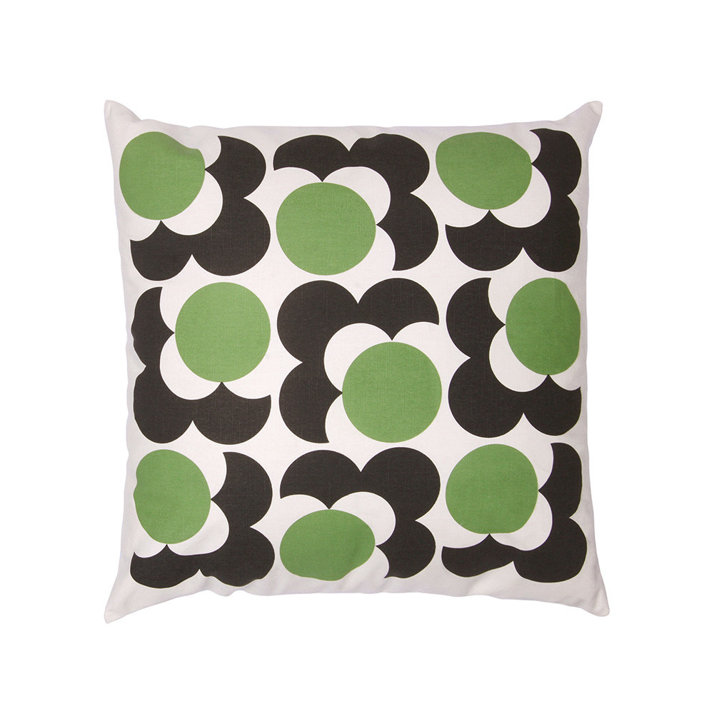 Orla Kiely Big Spot Flower Cushion Cover Grass Green at Mighty Ape NZ