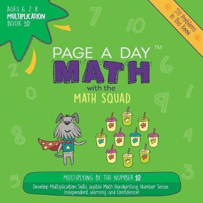 Page a Day Math Multiplication Book 10 by Janice Auerbach image