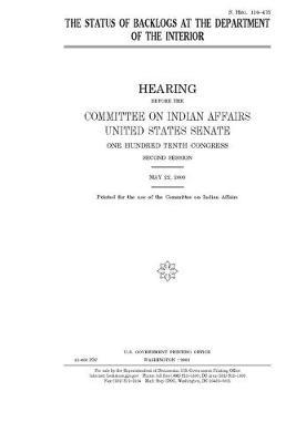 The status of backlogs at the Department of the Interior by United States Senate image