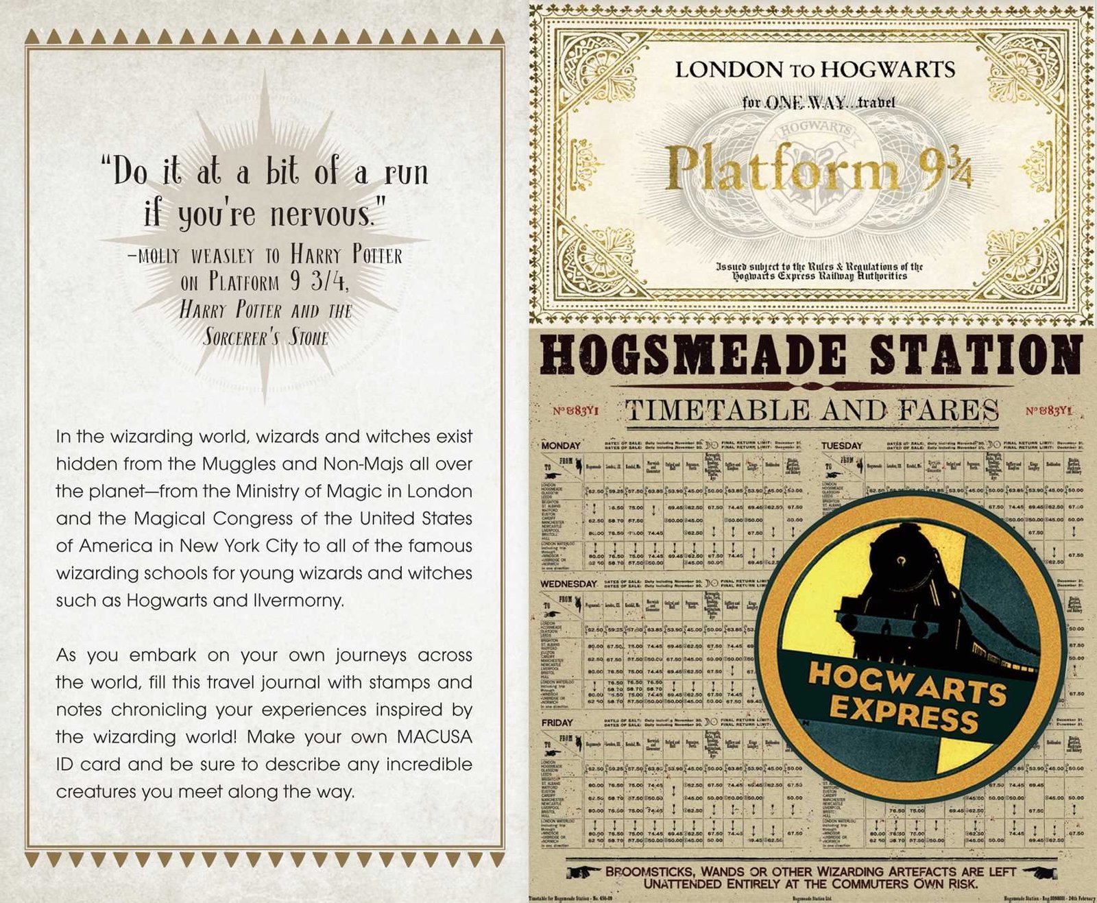 J.K. Rowling's Wizarding World Travel Journal by Insight Editions image