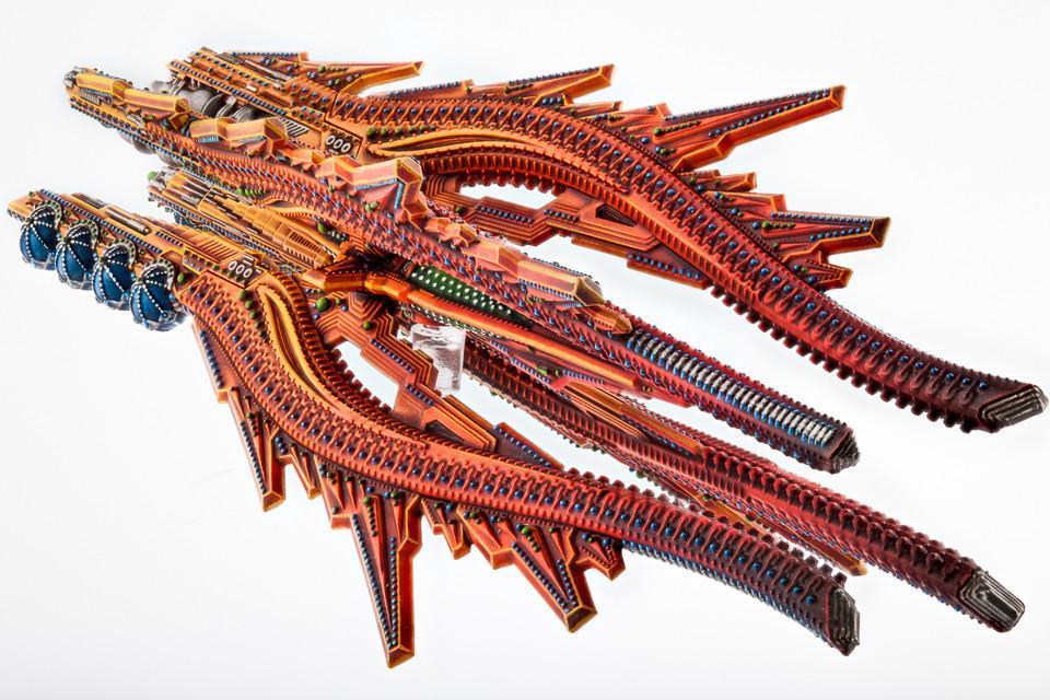 Dropfleet Commander: Shaltari Battlecruiser - Ruby/Sapphire image