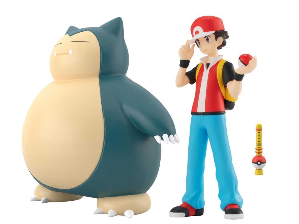 Pokemon Scale World Red & Snorlax with Poke Flute Mini Figure Set