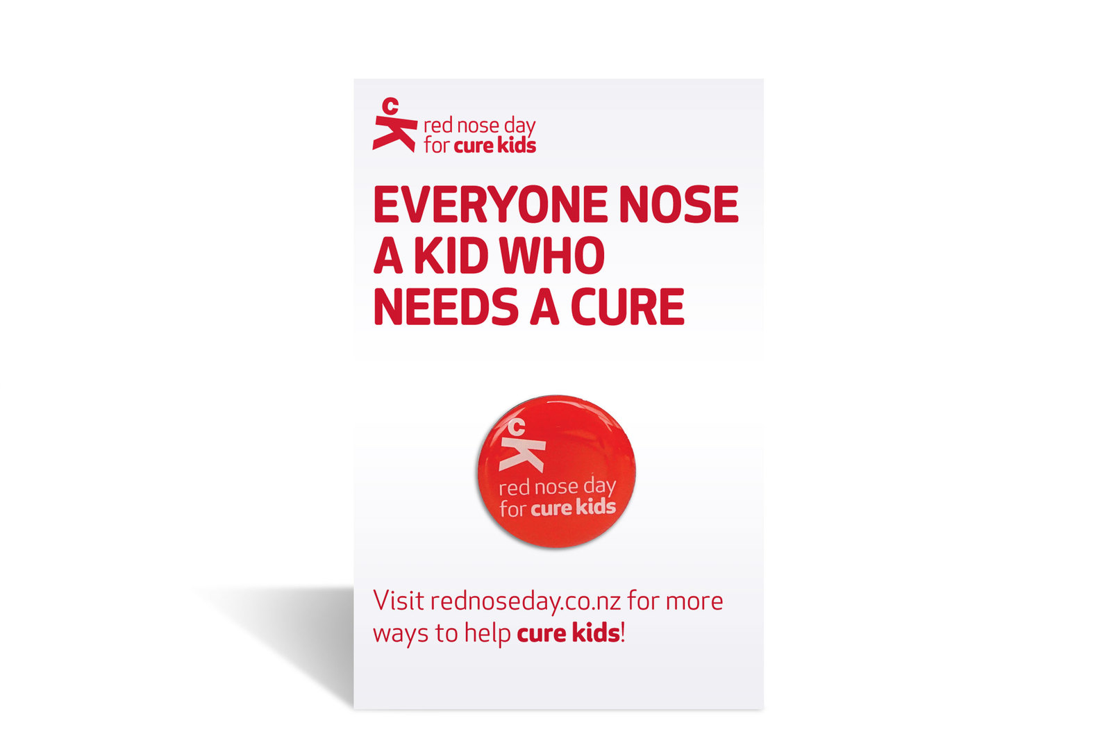 Cure Kids Red Nose Pin