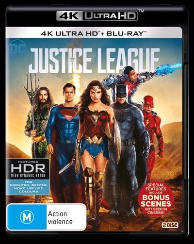 Justice League (4K UHD + Blu-ray) on UHD Blu-ray