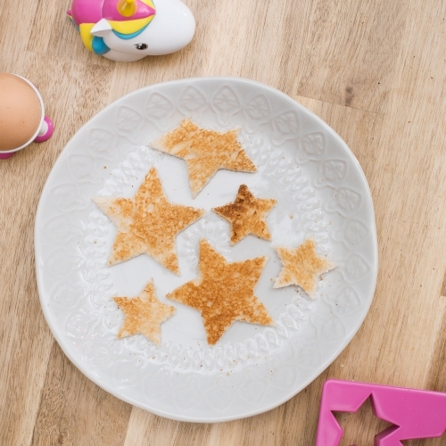 Unicorn Egg Cup and Star Toast Cutter Set