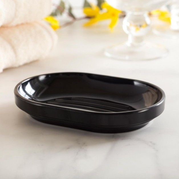 Umbra Step Soap Dish Black at Mighty Ape NZ