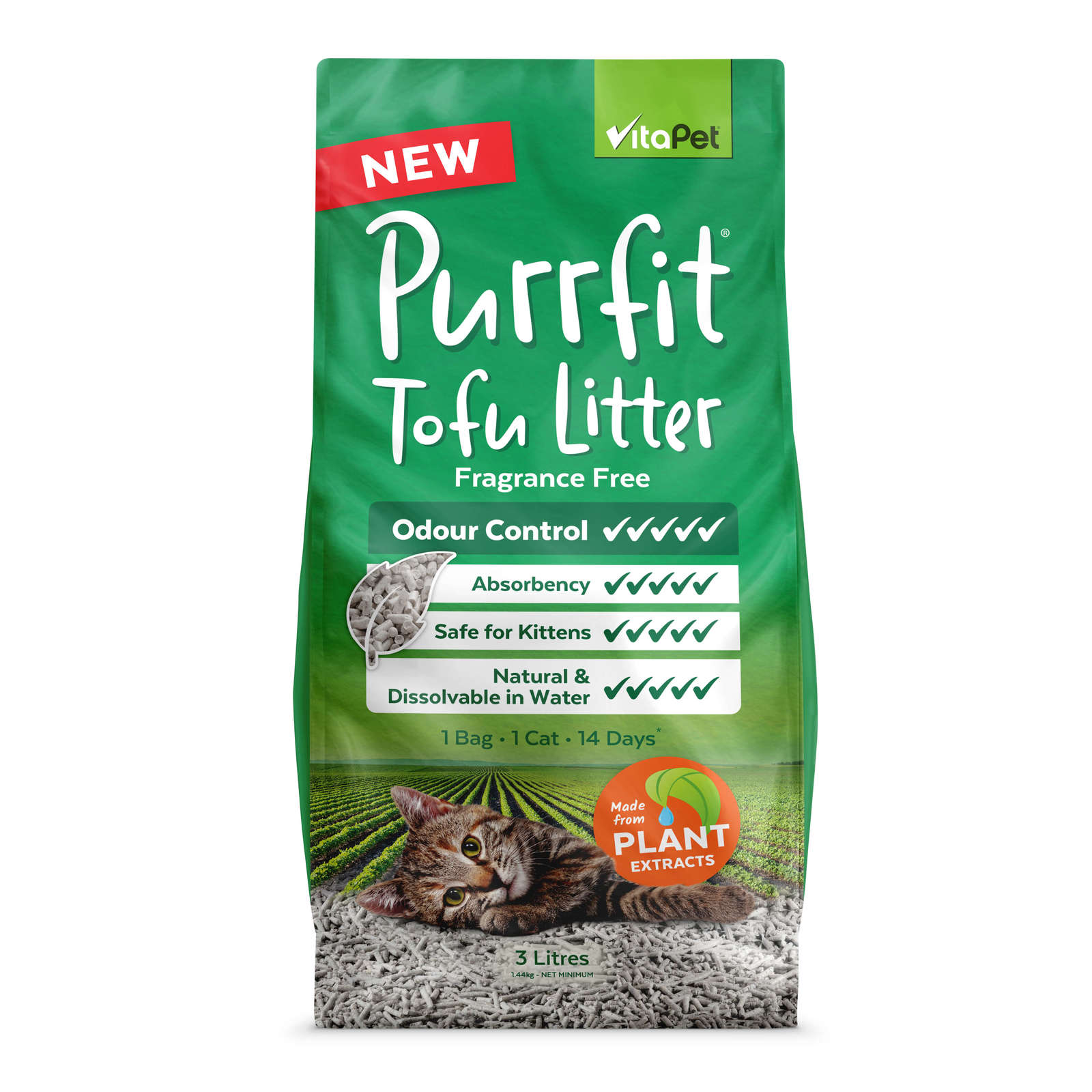 Vitapet: Natural Tofu Litter (3L) image