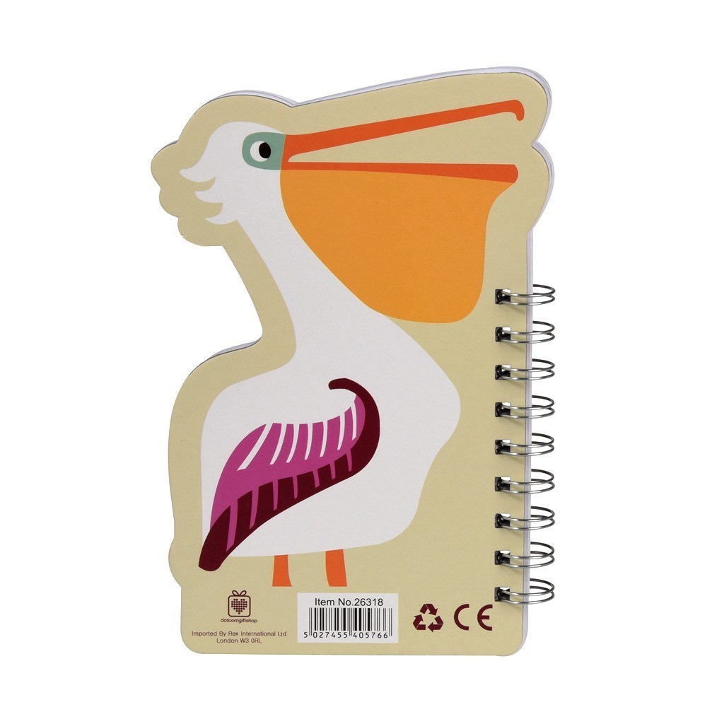 Colourful Creatures Spiral Notebook - Pelican image