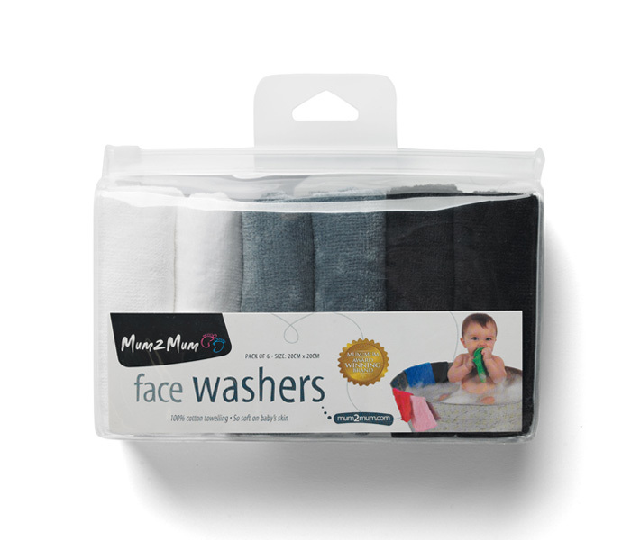 Mum 2 Mum: Face Washers - Marble Pack (6 Pack)