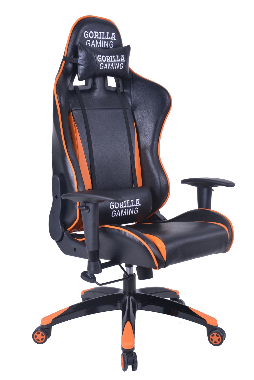 Gorilla Gaming Commander Chair - Orange & Black for image