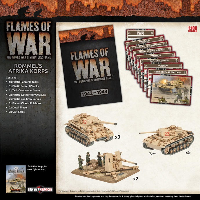 Flames of War: Rommel's Afrika Korps Starter Army Box