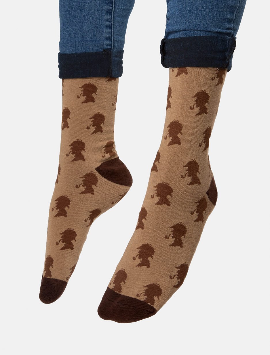 Out of Print: Sherlock Holmes - Women's Crew Socks