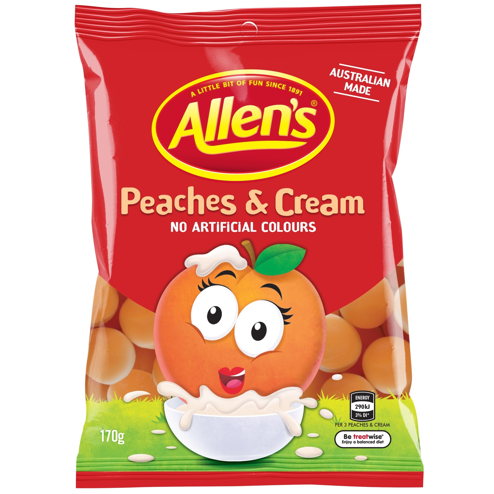 Allen's Peaches & Cream (170g) at Mighty Ape NZ